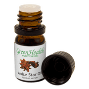 Anise Star Essential Oil - 1/6 fl oz (5 ml) Glass Bottle w/ Euro Dropper - 100% Pure Essential Oil by GreenHealth
