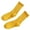Yellow, variant on Japanese Women Fashion Ruffle Turn-Cuffs Casual Ankle Socks Breathable Ribbed Knitted Lettuces Frilly Cotton Socks