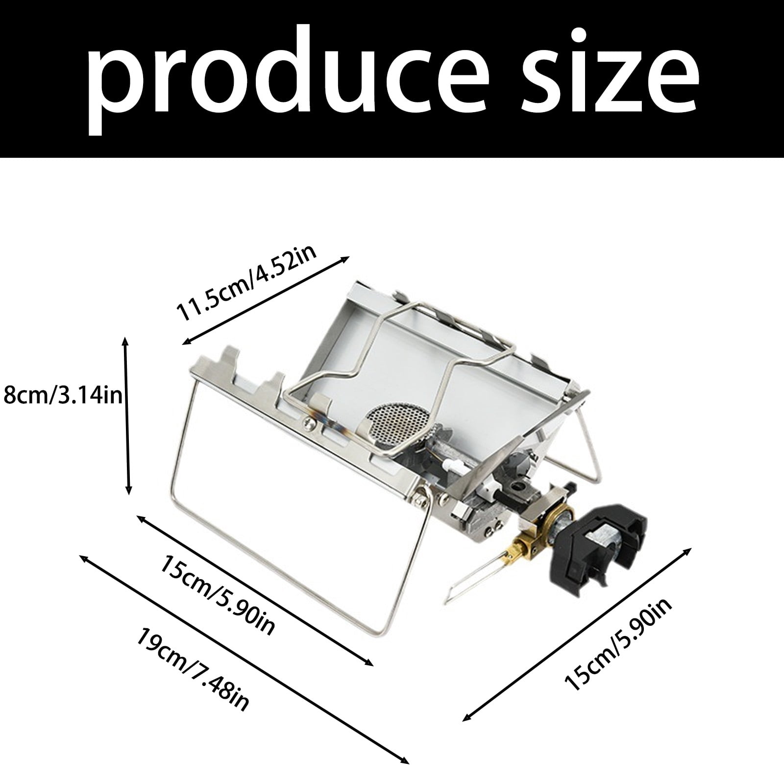 Folding Zincs Alloys Camp Cooker Portables Heavy Type Outdoor Cooking Stove for Camp Picnics Travel