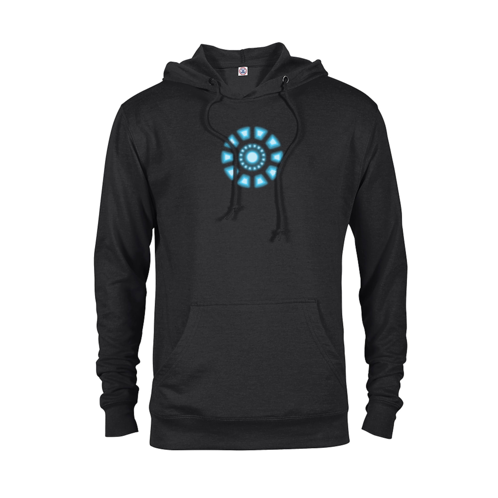 Marvel Studios Iron Man Tony Stark Arc Reactor Classic - Pullover Hoodie  for Adults - Customized-Black - Walmart.com