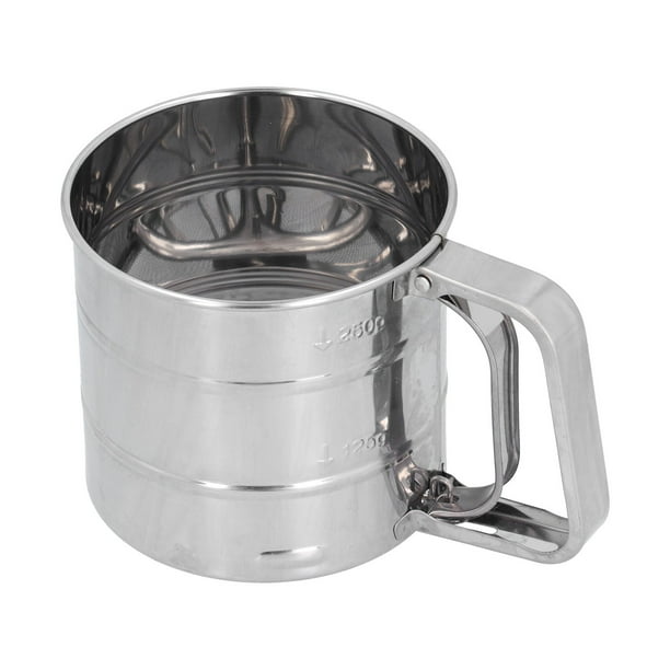 Flour Sifter Stainless Steel Hand Held Sifter Baking Sugar Sifter For