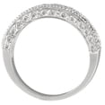 thumbnail image 2 of Diamond and Amethyst Band Filigree Design Ring 14k White Gold (0.60ct), 2 of 6