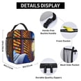 thumbnail image 4 of Lsque inside out 2 Pattern Insulated Lunch Bag – Lunch Box with Thick Insulation & Food-Grade PEVA Lining, Functional Compartments & Detachable Handle, 4 of 7