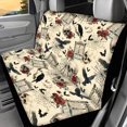 thumbnail image 2 of Psesaysky Car Back Seat Covers for Auto Interior Automotive, Skull Crow Rose 2 Pack Car Rear Seat Protectors Protects Against Dirt Dog Hair Easy to Install, 2 of 7