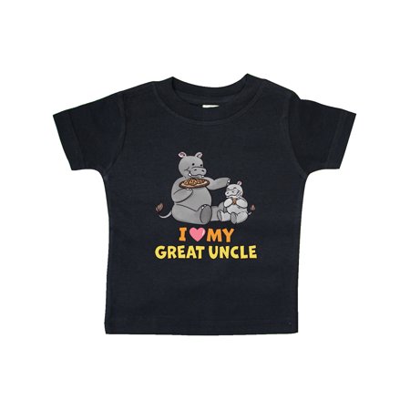 

Inktastic I Love My Great Uncle Hippos Gift Baby Boy or Baby Girl T-Shirt