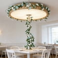thumbnail image 2 of Artificial Flower Wall Hanging unreal Flowers Silk Vine Garland for Home Wedding Party Decor(A-Blue), 2 of 6