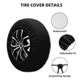 thumbnail image 2 of Fotbe Dog Funda de Llanta de Repuesto con Estampado, Engrosada, Ajuste Universal para Jeep, Remolque, RV, SUV, Camión-17 inch, 2 of 6