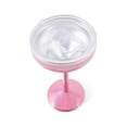 thumbnail image 2 of Thyme & Table 10oz Stainless Steel Margarita Tumbler with Push lid, Pink, 2 of 6
