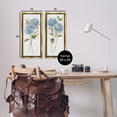 thumbnail image 3 of Stupell Industries Blue Hydrangea Long Stems Botanical & Floral Painting Gold Floater Framed Canvas Art Print Wall Art, 11 x 25, Set of 2, 3 of 9