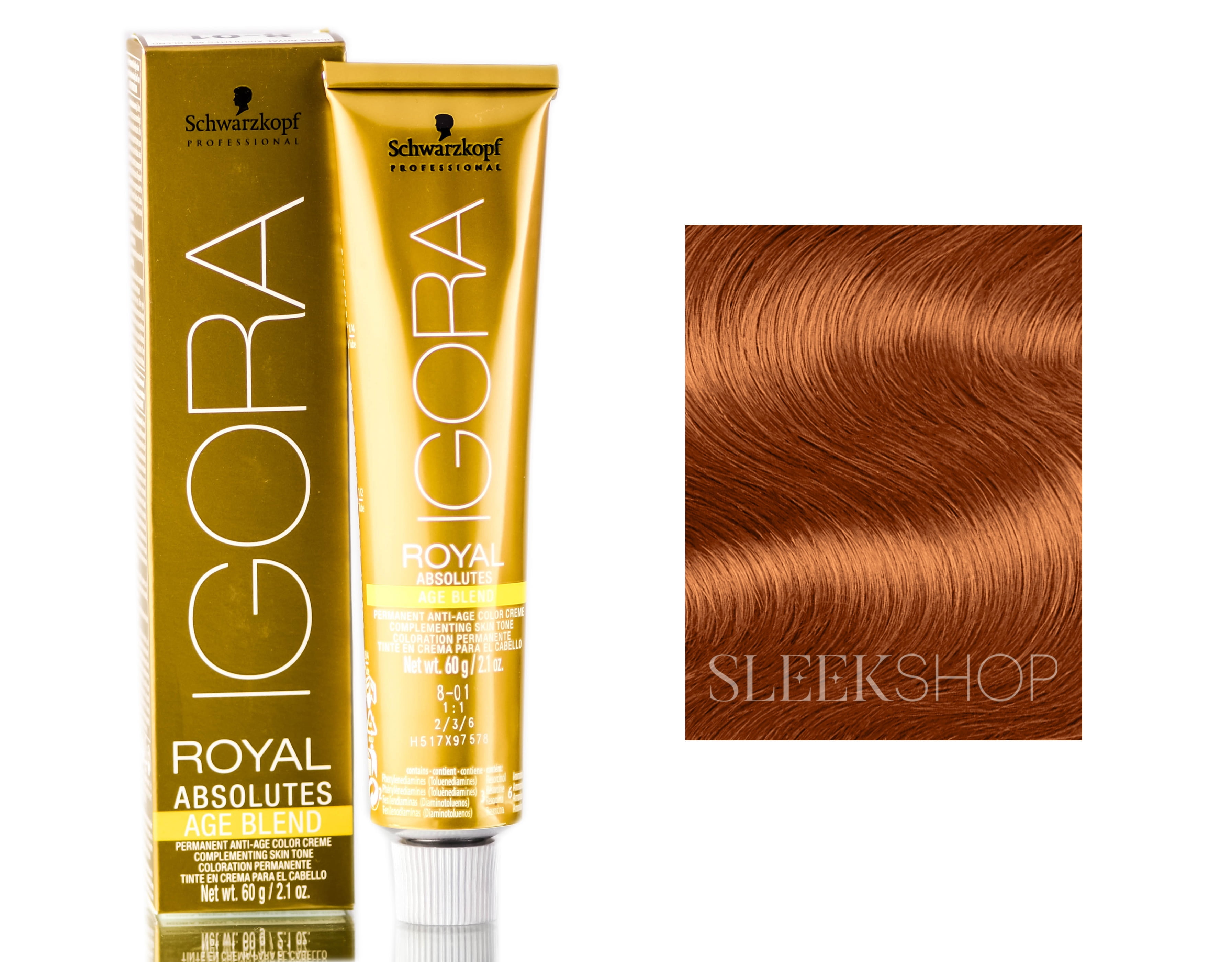 Professional Igora Absolutes Hair Color oz) (7-70 Medium Copper Natural Blonde) -
