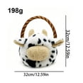 thumbnail image 2 of Cute Cow Plush Basket for Easter, 12.5" Spotted Stuffed Animal Tote with Handle, Soft Toy Storage for Home Decor, Unique Easter Gifts A, 2 of 6