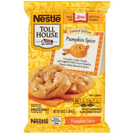 Nestle Toll House Pumpkin Spice Cookie Dough, 16 oz - Walmart.com