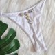 thumbnail image 2 of Gibobby Trajes de Natación para Mujer Traje de vendaje Trajes de baño de playa Conjunto de natación Bandeau Diamond Mujeres Bikini Traje de baño Trajes d(Blanco,XL), 2 of 5