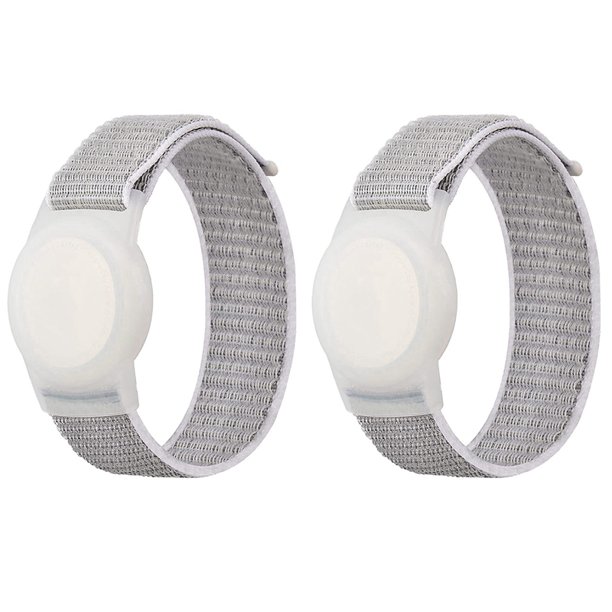 2X Pulsera para Niños Compatible Con , Estuche Protector para Air Tag GPS Soporte del Rastreador Con Pulsera de Nailon H