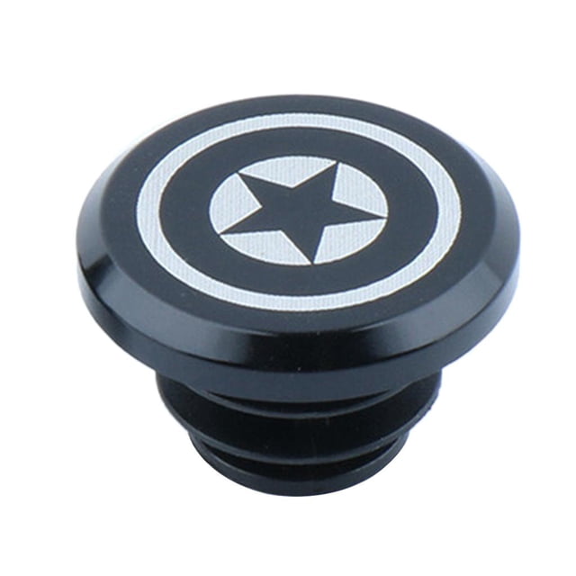 Tapones de extremo de barra de manilr de de aleación de aluminio universales de manilr de 15,8-19,5 de 2, 14 c Negro B DYNWAVEMX Tapones de manillar de bicicleta
