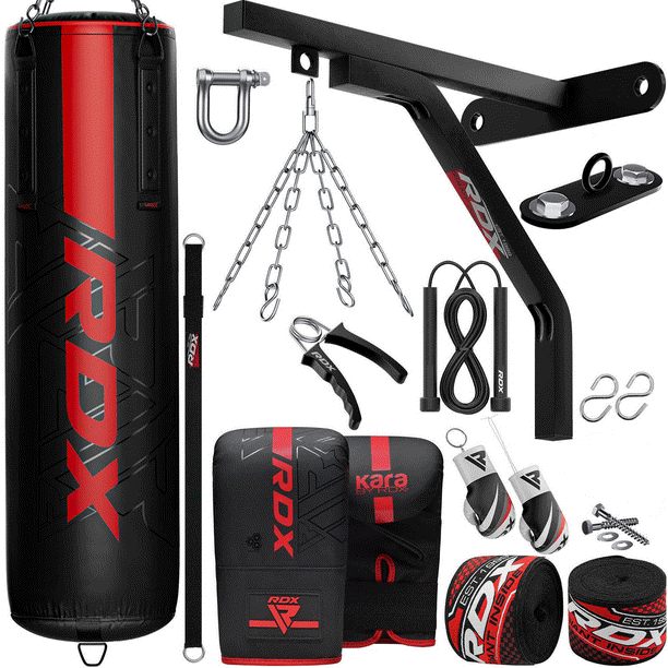 RDX 17PC Punching Bag Anti Swing Heavy Filled Boxing Bag Set, Non Tear
