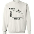 thumbnail image 2 of OXI Crewneck Sweatshirt - Find X Found It Math, Basic Casual Sweatshirts for Men's and Women Fleece Sweatshirt Long Sleeve - White 3X-Large, 2 of 2