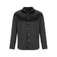 thumbnail image 3 of Blusa y camisa de manga larga con cuello vuelto para hombre, informal, de color liso, con botones, de lino, 3 of 5