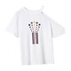 thumbnail image 5 of Camiseta para mujer Verano Streetwear Ropa Simple Clásico Moda Cuello Redondo Tee SG, 5 of 7
