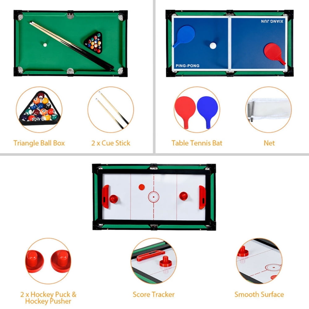 CIPACHO 4 In 1 Multi Game Hockey, Air Hockey Table, Infinity Game Table