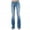 116#Blue, variant on 2025 Sale Womens Jeans Women Mid Waisted Denim Jeans Pocket Stretch Button Bell-Bottom Pants Jeans Casual Denim Pants