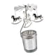 thumbnail image 2 of 3x Candelabro giratorio Candelabro Caballo y copo de nieve y flores, 2 of 7