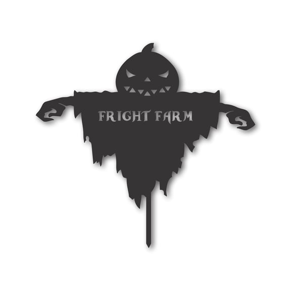 Metal Pumpkin Scarecrow Yard Stake | Metal Halloween Yard Sign | 15 Color Options 36