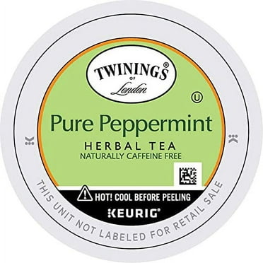 Twinings of London Pure Peppermint Herbal Tea K-Cup, Each