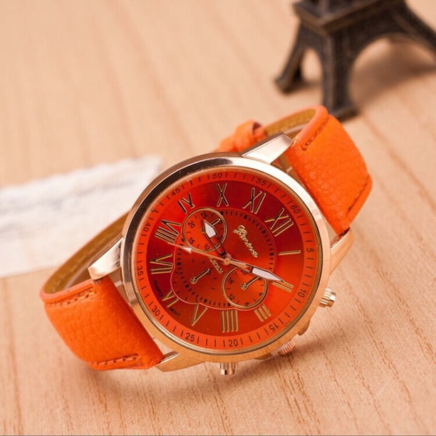 Reloj deportivo de cuarzo para mujer con esfera multipunto, cristal con luz azul y correa de pulsera.