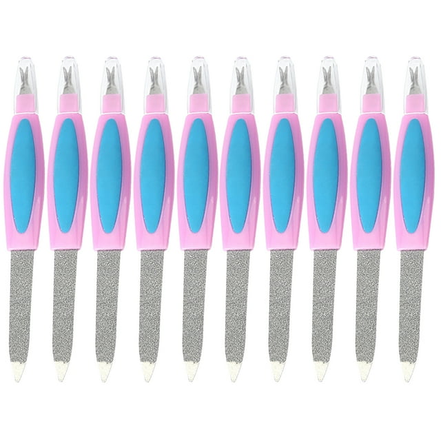 Shisuyan Nail File Dual-Ended Beauty Enthusiasts 10Pcs 5.70X0.79X0.39in