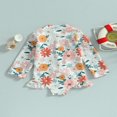 thumbnail image 4 of QJUHUNG Kid Baby Girls One Piece Swimsuit Long Sleeve Zipper Swimwear Ruffle Rashguard Bathing Suits Beachwear, 4 of 8