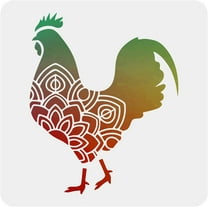 Plastic Reusable Drawing Painting Stencils Templates for Painting on Scrapbook Paper Wall Fabric Floor Furniture Wood Square Animal Pattern 300x300mm