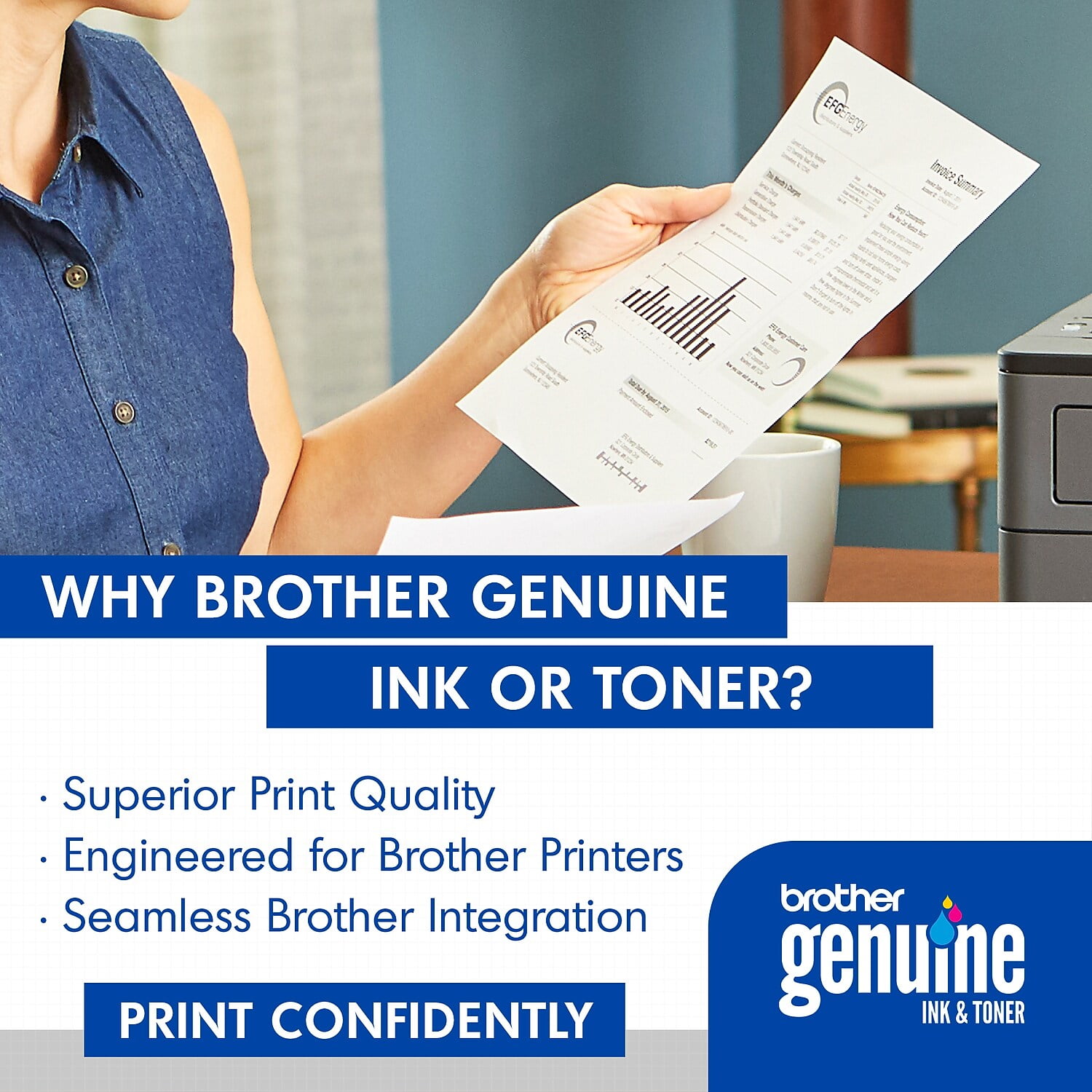 Brother Genuine Standard-Yield Printer Toner Cartridge, TN730
