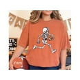 thumbnail image 6 of Football Skeleton T-Shirt, Running Skeleton Playing Football Tee, Halloween Sports Shirt, Gift for Football Lovers, Unique Tee, 6 of 10
