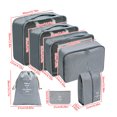thumbnail image 2 of JeashCHAT Packing Cubes 7 Set Travel Packing Organizers for Suitcase Luggage Organizers Travel Essentials Lightweight Storage Bag for Clothes Shoes Toiletries Makeup, Gray, 2 of 5
