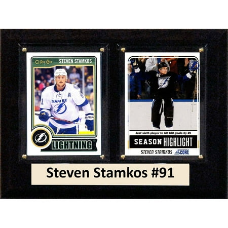 Tampa Bay Lightning Cabinet - C&I Collectables NHL 6x8 Steven Stamkos Tampa Bay Lighting 2-Card Plaque