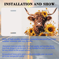 thumbnail image 3 of 1 Pcs 2D Flat License Plate Covers & Frames, A Highland Cow For Decorative Front, Waterproof For Decoration Aluminum License Plate Covers & Frames Cover For Men Women, 12" X 6", 3 of 7