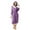 Purple, variant on Lisingtool Pajamas For Women Women Winter Lengthened Shawl Bathrobe Home Clothes Long Sleeved Robe Coat Womens Pajama Sets Purple