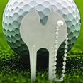 thumbnail image 2 of Golf Divot Fork, Zinc Alloy Green Fork, Ball Marking Tool, Portable Golf Tools, 2 of 5