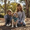 thumbnail image 3 of Dog Bandana 1 Pack,DarkBlue Dinosaurs Leaves Pattern Bandanas for Dogs,Cat Bandana,Small/ Large Dog Bandana 2 Size,Dog Bandanas, 3 of 6