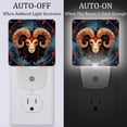 thumbnail image 2 of Aries LED Square Night Lights - Modern and Energy Efficient Room Lighting for a Peaceful Ambience - Dimmable with Remote Control - for Bedroom or Nursery Décor, 2 of 6