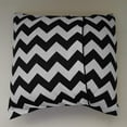 thumbnail image 2 of Cotton Chevron Decorative Throw Pillow/Sham Cushion Cover Black, 2 of 2