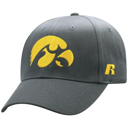 - Men's Russell Charcoal Iowa Hawkeyes Endless Adjustable Hat - OSFA
