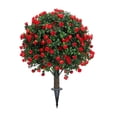 thumbnail image 1 of Jardín Artificial Flower Stake Decoración del césped Centro de decoración fácil de usar, Estaca decorativa de adornos reutilizables para patio trasero Rojo, 1 of 8