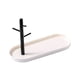 thumbnail image 4 of Bandeja de entrada, elegante soporte para llaves, organizador de joyas y platos para escritorio Blanco individual, 4 of 9