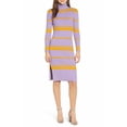thumbnail image 1 of Moon River Womens Stripe Bodycon Sweater Dress, 1 of 3