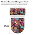 thumbnail image 5 of Renewold Reusable Toilet Lid Covers Colorful Hearts Toilet Lid Tank Cover Set 2 Pieces Valentine's Day Bathroom Decoration Accessories Fit Most Round Elongated Oval Toilet, 5 of 6