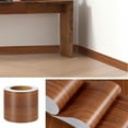 thumbnail image 7 of Self-adhesive Wood Grain Waist Line Wallpaper Waterproof PVC Wall Border Decal Baseboard Floor Sticker Waveguide Decorative Film, 7 of 7