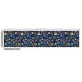 thumbnail image 3 of Flower Fabric by the Yard, Pattern with Doodle Design Abstract Floral Items, Decorative Upholstery Fabric for Chairs & Home Accents, Dark Indigo Multicolor by Ambesonne, 3 of 5