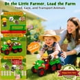 thumbnail image 2 of Desiso Farm Toys Vehicles Playset for Lights and Music Tractor with 3 Animals & Farmer Figure - STEM Educational Learning Tractor Toy Playset Perfect Christmas Birthday Gift for Kids 3-6+, 2 of 8